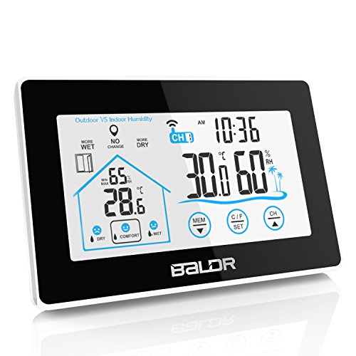 BALDR TP55 V3 Digital Thermometer-Hygrometer, schwarz